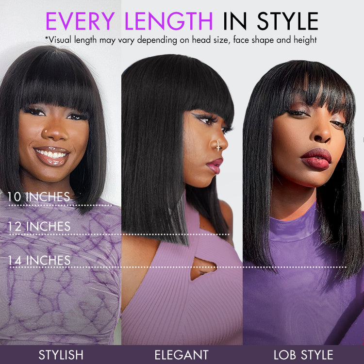 🔥Final 4 Hours: 46%OFF+Free Shipping:🌸Umberlee™ Yaki Straight Bob Wigs — Natural Texture, Soft Finish, Everyday Ready🌸