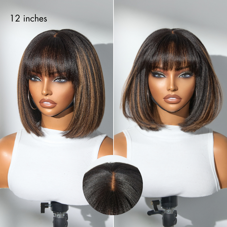🔥Final 4 Hours: 46%OFF+Free Shipping:🌸Umberlee™ Yaki Straight Bob Wigs — Natural Texture, Soft Finish, Everyday Ready🌸