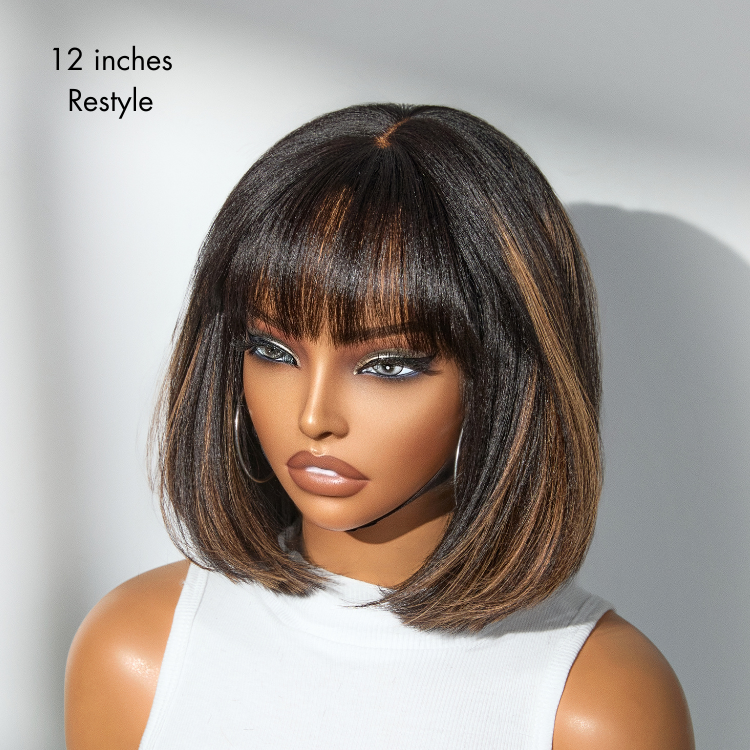 🔥Final 4 Hours: 46%OFF+Free Shipping:🌸Umberlee™ Yaki Straight Bob Wigs — Natural Texture, Soft Finish, Everyday Ready🌸