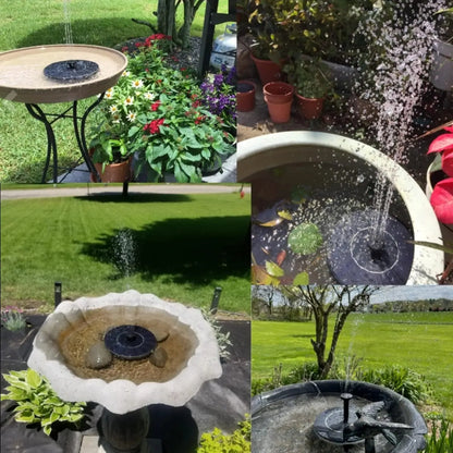 🌞Solar Fountain💧 – Solar Powered Bird Bath Pump, 1.4W Panel, 4 Nozzles