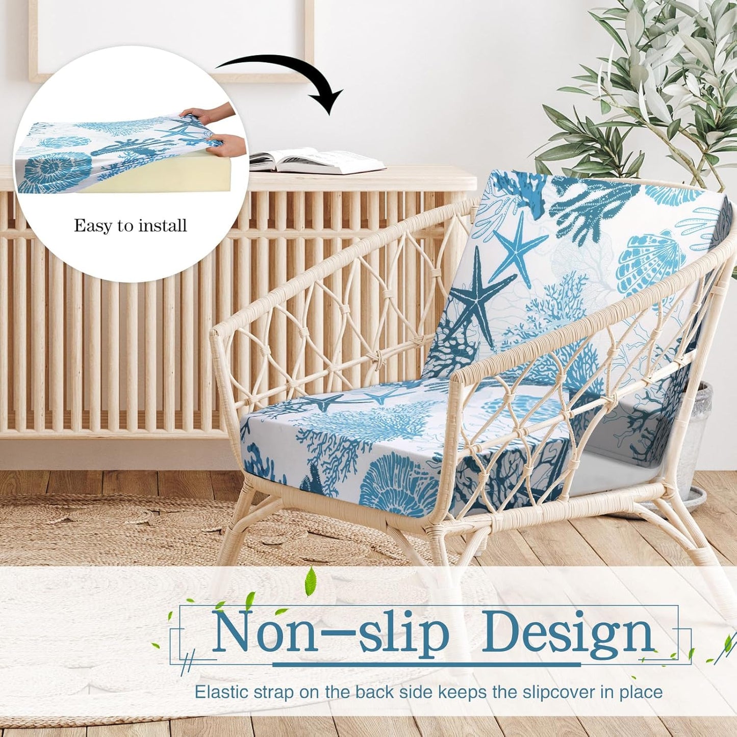🛋️Easter Waterproof Patio Cushion Covers for Outdoor Patio Furniture & Indoor Sofa Cushions