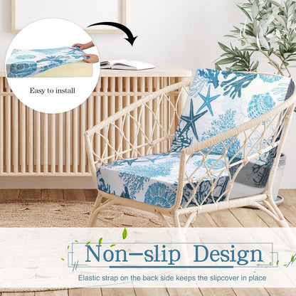 🛋️Easter Waterproof Patio Cushion Covers for Outdoor Patio Furniture & Indoor Sofa Cushions