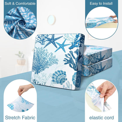 🛋️Easter Waterproof Patio Cushion Covers for Outdoor Patio Furniture & Indoor Sofa Cushions
