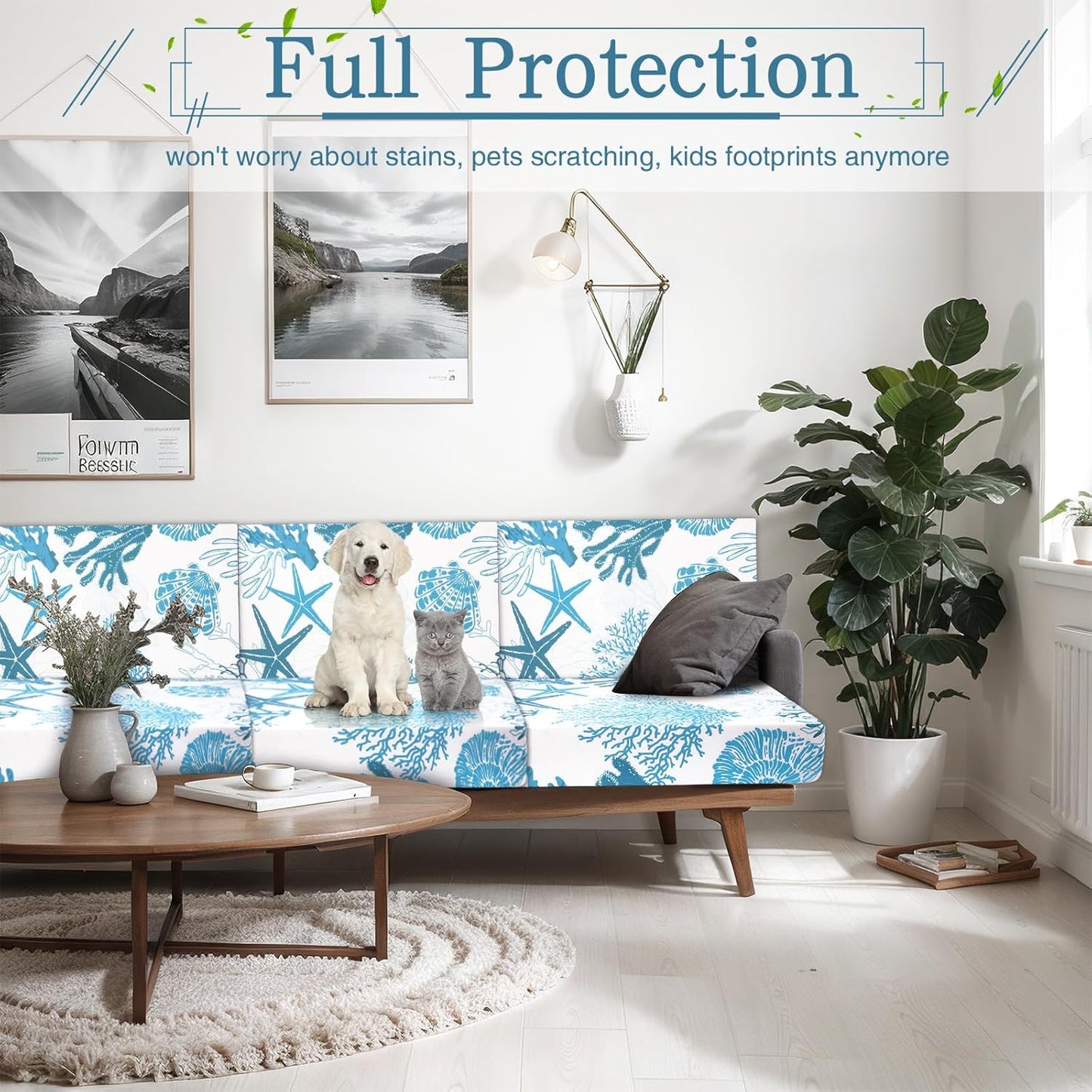 🛋️Easter Waterproof Patio Cushion Covers for Outdoor Patio Furniture & Indoor Sofa Cushions