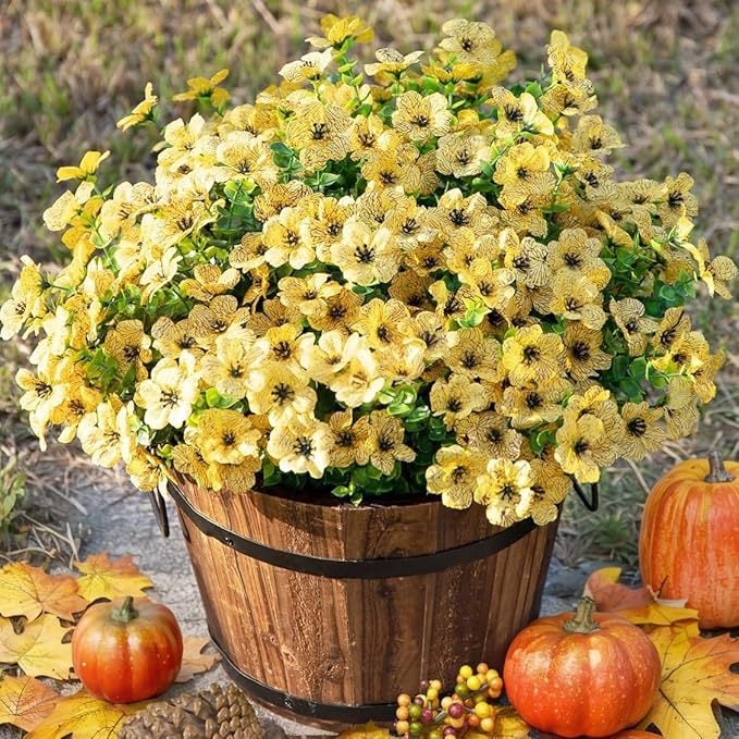Yellow-🌺UV Resistant Colorful Artificial Flower
