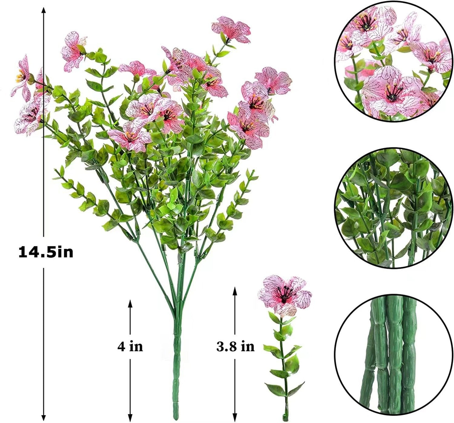 Pink-🌺UV Resistant Colorful Artificial Flower