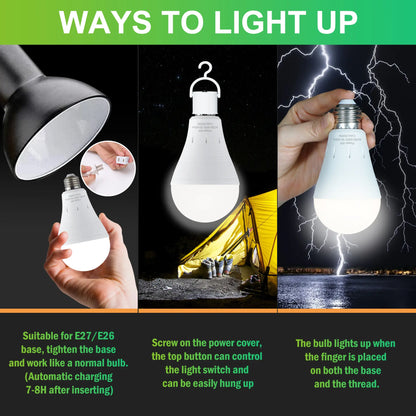 💡Umberlee Rechargeable Emergency Light Bulb