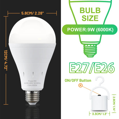 💡Umberlee Rechargeable Emergency Light Bulb