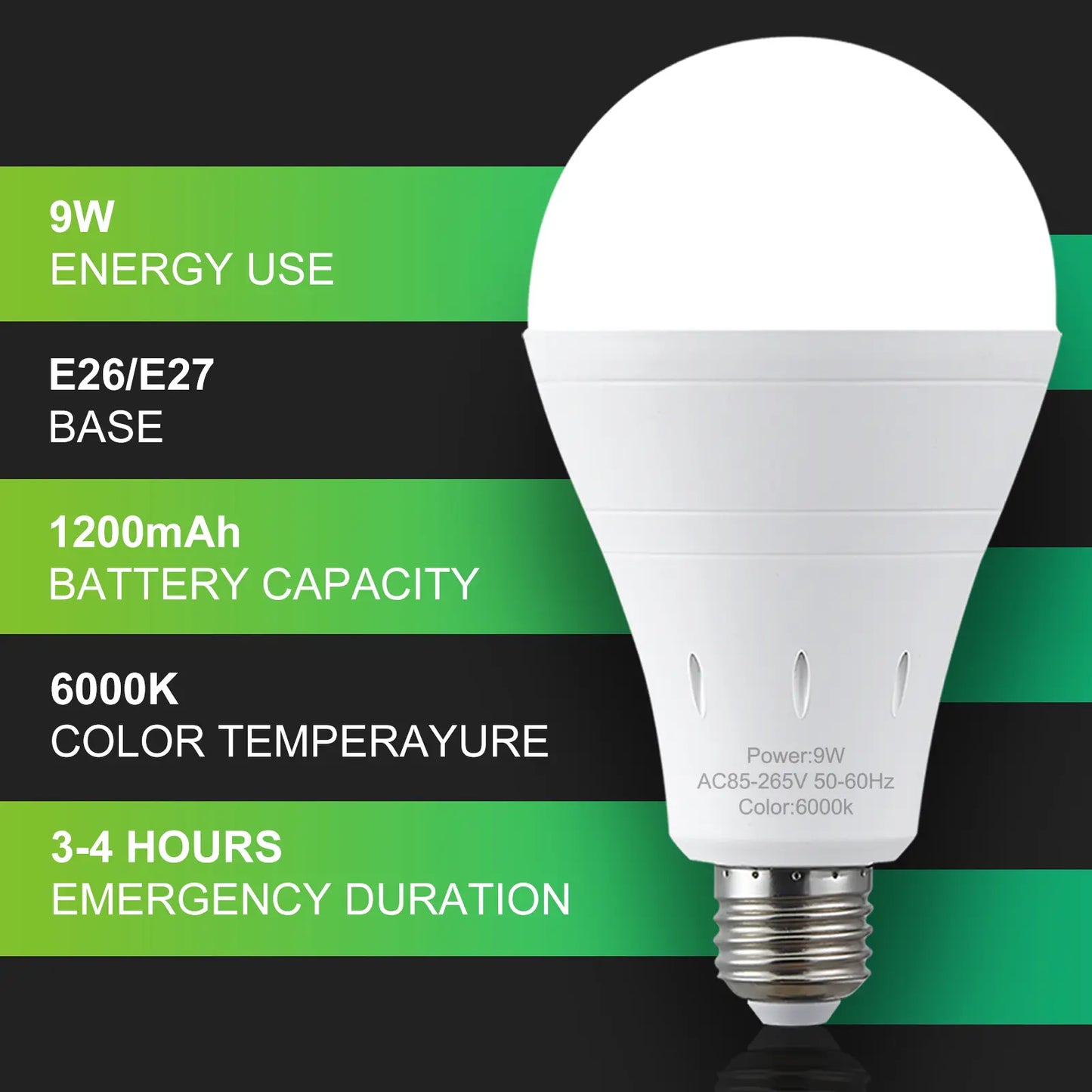 💡Umberlee Rechargeable Emergency Light Bulb