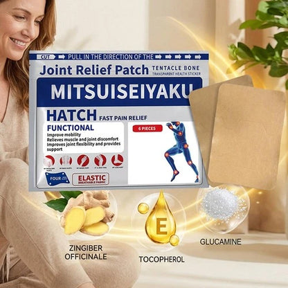 6X Joint Relief Patch, Mitsuiseiyaku Hatch Fast Pain Relief Functional N E W