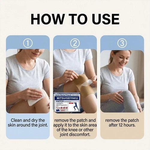6X Joint Relief Patch, Mitsuiseiyaku Hatch Fast Pain Relief Functional N E W
