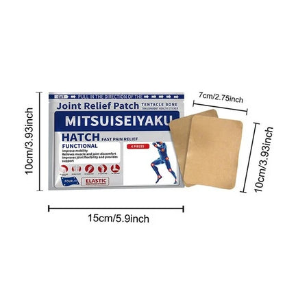 6X Joint Relief Patch, Mitsuiseiyaku Hatch Fast Pain Relief Functional N E W