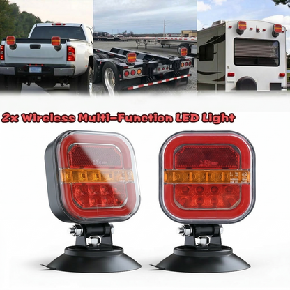 Universal Suction Cup & Magnetic Wireless Trailer Lights