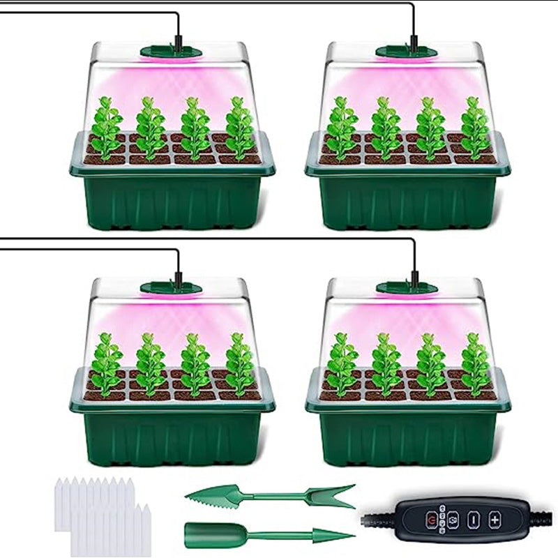 ⏰Limited offer 62% Discount🔥Seed Starter Trays with Grow Light