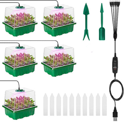 ⏰Limited offer 62% Discount🔥Seed Starter Trays with Grow Light
